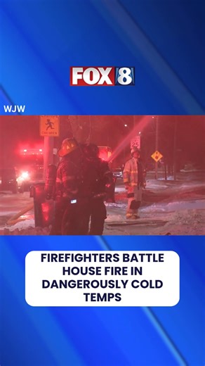 BREAKING NEWS: Overnight fire forces family into dangerously cold temperatures. Details: https://fox8.com/news/firefighters-battle-overnight-house-fire-in-dangerously-cold-temps/ | Fox 8 News
