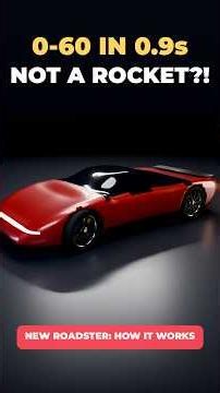 Tesla's New Roadster Does 0-60 in 0.9s… Here's HOW 🤯 #shorts