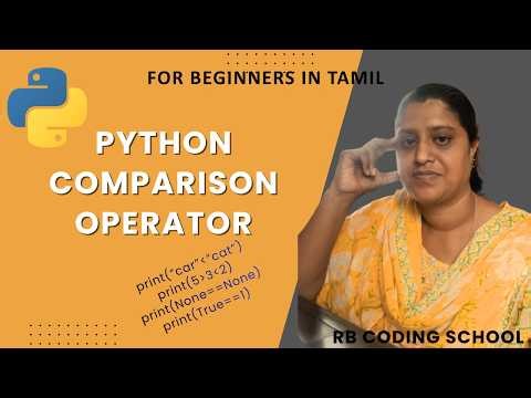 Python Comparison operator with interview help | Python Data Science series