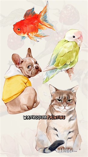 How to paint the perfect pet portrait 🐶 #watercolor #petportrait #arttutorial