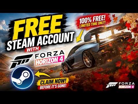 FREE STEAM ACCOUNT WITH FORZA HORIZON 4