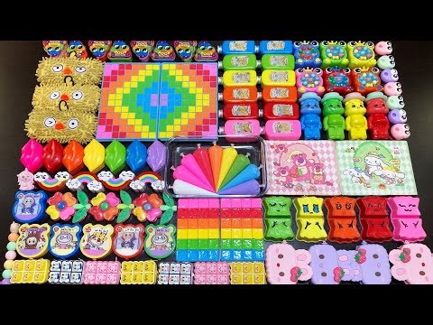 RELAXING WITH CLAY PIPING BAGS VS GLITTER VS MAKEUP ! Mixing Random Things Into Slime #6854