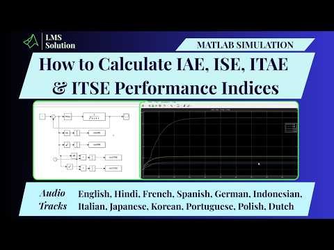 How to Calculate IAE, ISE, ITAE & ITSE Performance Indices in MATLAB Simulink | Control System
