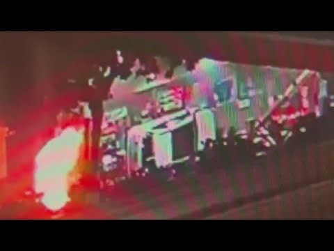 Driver survives fiery crash after car slams into Hialeah gas station