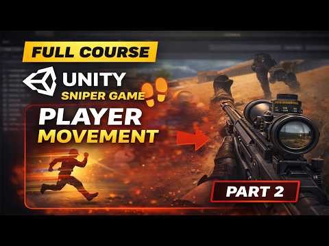 Player Movement (Part 2) | Sniper FPS AI Game in Unity Full Course