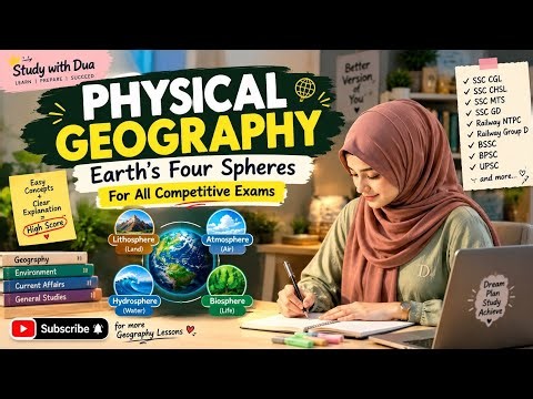 Physical Geography🌍 Earth's Four Spheres Explained|For all competitive exams|#geography #explore