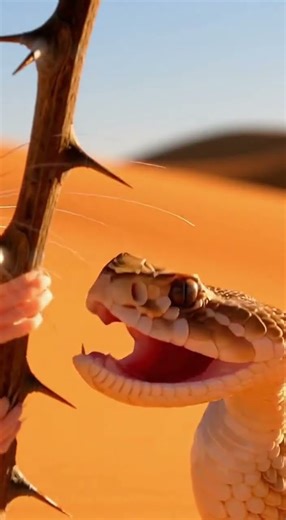 Desert Mouse vs Sidewinder: Epic Survival Battle with a Cactus Thorn!