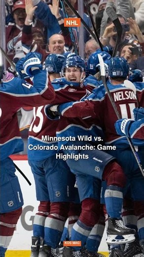 Minnesota Wild vs. Colorado Avalanche: Game Highlights #shorts