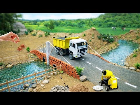 DIY Mini Bridge Construction | Science Project | Working Model | Tractor