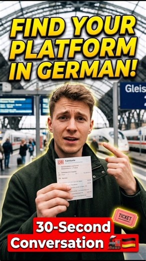 Ask for Directions in German 🚆🇩🇪 | 30-Second Conversation (A1)