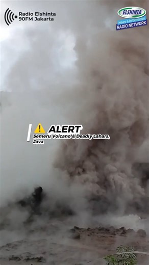 Climate Sos on Instagram: "⚠️ ALERT: Semeru Volcano & Deadly Lahars, Java 🇮🇩 December 21, 2025. Mount Semeru has recorded multiple eruptions, with ash rising up to 1.2 km above the summit, while heavy rain on its slopes has triggered dangerous lahars—fast flows of mud, sand, rocks, and volcanic debris racing down river valleys. Roads are blocked, riverbeds are choked with material, and nearby populated areas in Lumajang Regency are under threat. This powerful combination of volcanic activity a