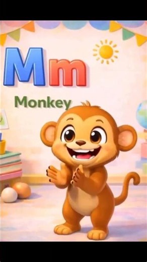 M for Monkey 🐵 | ABC Alphabet Song for Kids | Fun Cartoon Learning Video