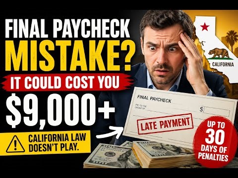 California Final Paycheck Laws: How One Payroll Mistake Can Cost You $9,000+
