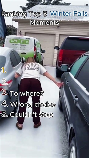 Ranking Top 5 Winter Fails Moments 😂 #shorts