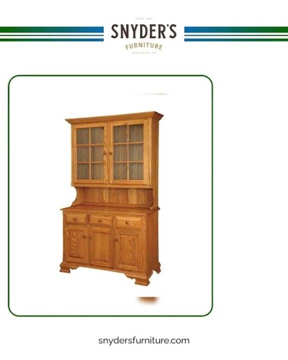 Amish Lancaster 50" 2 Door Country Dining Room Hutch