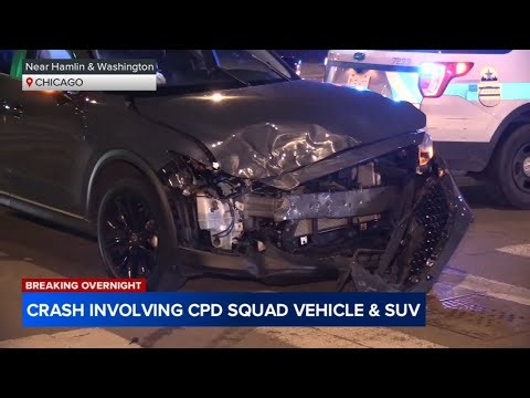 5 hurt in crash involving Chicago police squad car in Garfield Park, CPD says