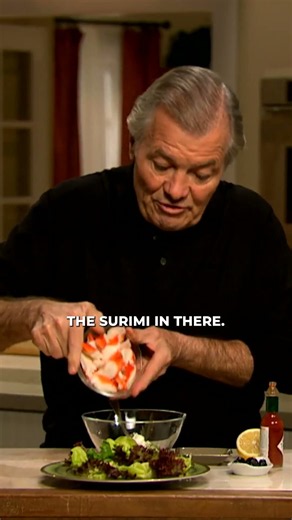 Surimi Salad with Greens by Jacques Pépin - 1 Minute Recipe #howto #cooking