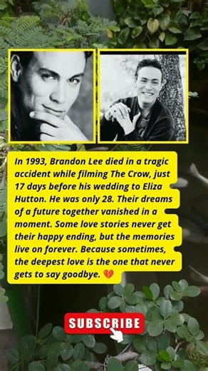 He Died 17 Days Before Their Wedding 💔 | Brandon Lee’s Tragic Love Story