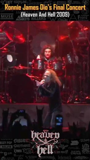 Ronnie James Dio's Final Concert (Heaven And Hell 2009) #ronniejamesdio #dio #heavymetal #rocknroll