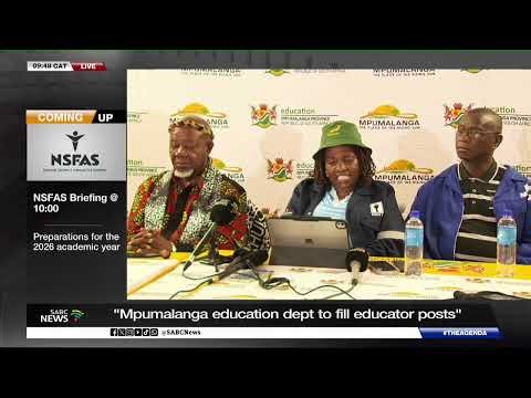 Mpumalanga Education state of readiness ahead of 2026 academic year