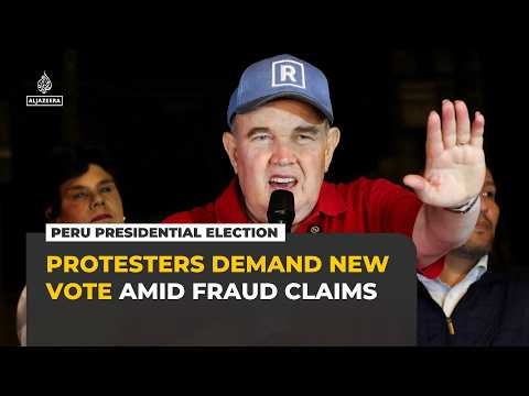 Peru protesters demand new election as far-right candidate alleges fraud