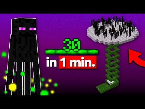 NEW Enderman XP Farm Minecraft 26.1+ | BEST DESIGN! (30 Level in 1 Minute)