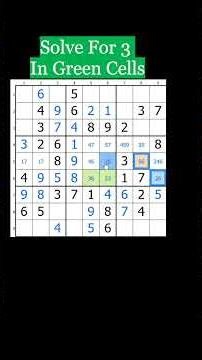 How To Solve Hard Sudoku With Y-Wing Sudoku Shorts 122 #Sudoku #puzzle #shorts