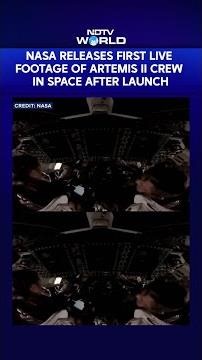 NASA Releases Video Of Artemis II Astronauts Inside The Spacecraft Leaving Earth