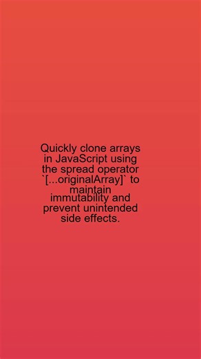 🚀 JavaScript Array Clone Hack You NEED!