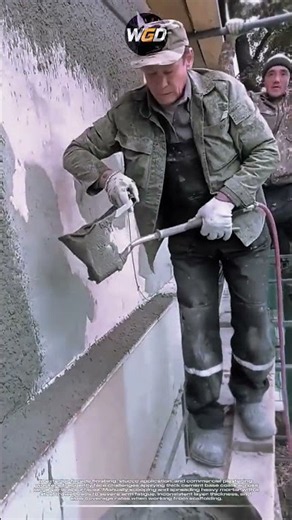 Exterior wall rendering tool: Pneumatic mortar sprayer gun for rapid stucco application