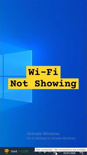 wifi not showing in windows 10 & 11 | fix wifi problem #wifi #pc #laptoptips