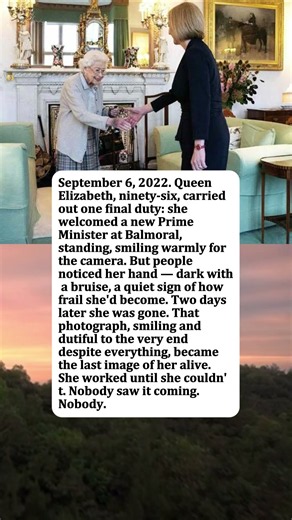 Queen Elizabeth II — The Last Photo, Smiling Through a Bruise, 2 Days Before She Died