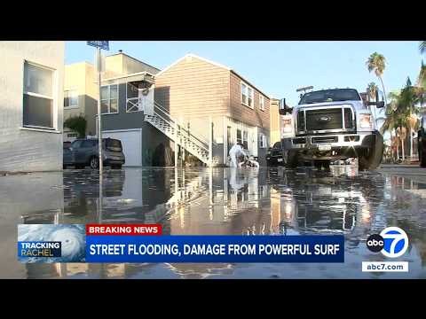 Long Beach rocked by costal flooding from tropical storm; residents brace for more damage