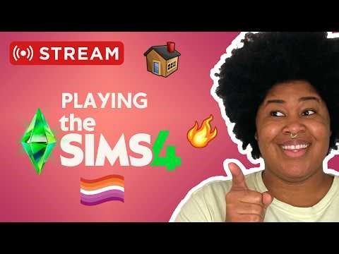 🔴 LIVE building a Sapphic Small Business in The Sims 4