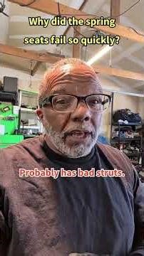 Why do spring seats fail so quickly? Bad struts. #askrobertdiy #springseats #autorepair