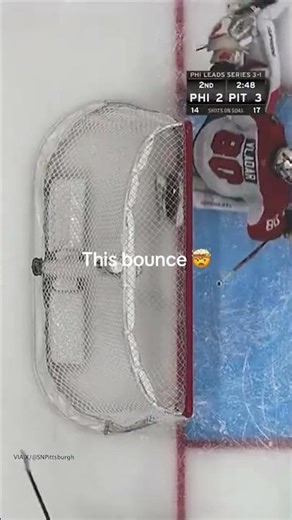 Insane ricochet can make or break your season in the #stanleycup playoffs 😭