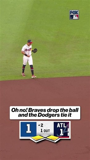 Braves Drop the Ball, Dodgers Tie It
