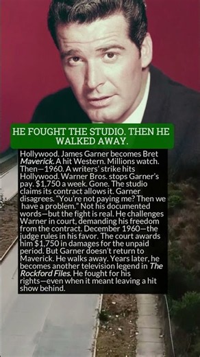 HE FOUGHT WARNER BROS. AND WALKED AWAY FROM MAVERICK