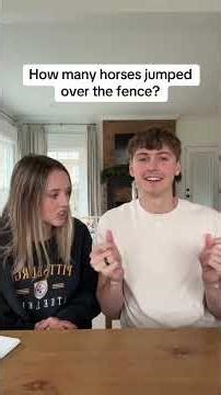 Trying to trick my girlfriend with the horses question