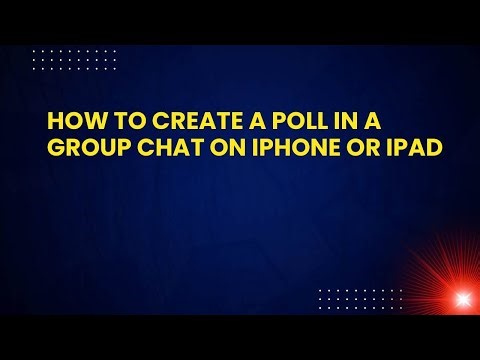 How to Create a Poll in a Group Chat on iPhone or iPad