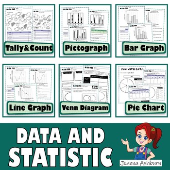Data and Graphs BUNDLE Worksheets | Interpreting Data and Graphing Practice