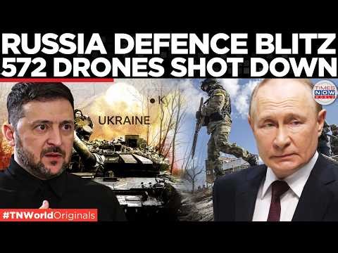 RUSSIA UNLEASHES FIRE: 159 Targets Hit As 572 Drones Intercepted In Massive Strike Wave