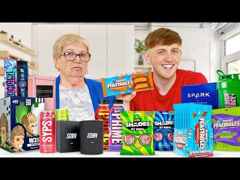 I TRIED EVERY YOUTUBER PRODUCT (ft. MY NAN)