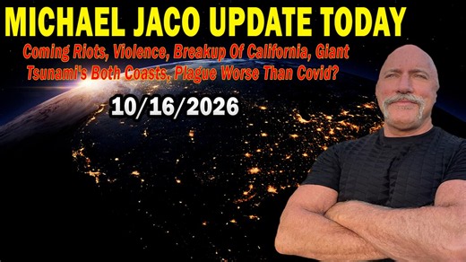 Michael Jaco Situation Update 10.16.26: "Coming Riots, Violence, Breakup Of California, Giant Tsunami's Both Coasts, Plague Worse Than Covid?"