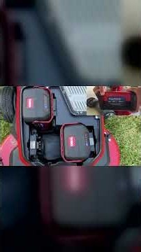 This 30-inch Toro mower has three battery slots