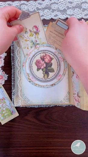 EASY Junk Journal Layered Circle Pocket🤍Junk Journal Decorating Ideas! #junkjournal