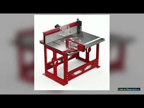 ENJOYWOOD Bench Top Router Table Workbench with Miter Gauge Profile Fence System Dust Collection