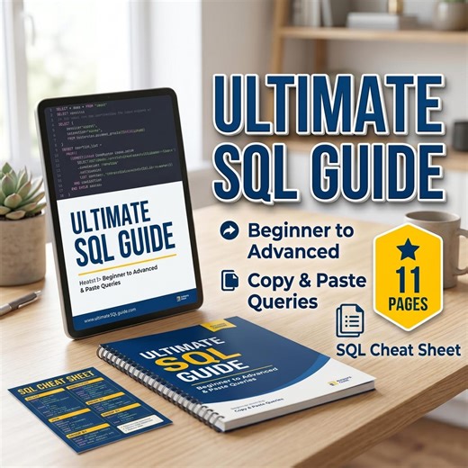 SQL Cheat Sheet & Beginner Guide PDF | Learn SQL Queries, Joins, Select Statements and Database Basics | Coding Notes - Etsy