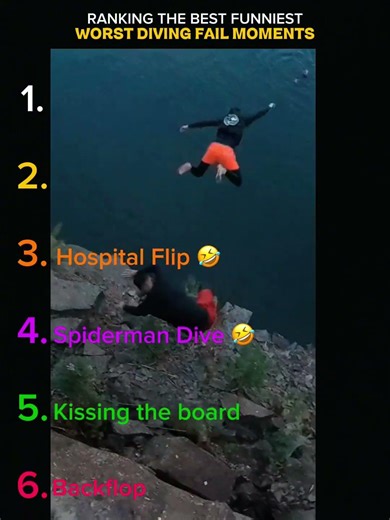 Ranking The Best Funniest Worst Diving Fail Moments