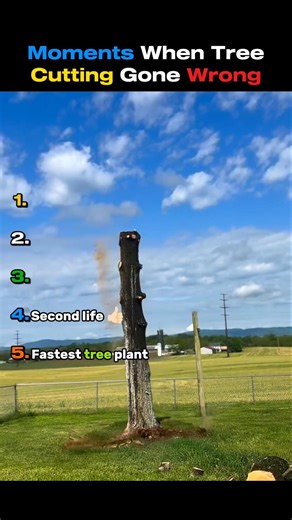 Moments When Tree cutting Gone Wrong 😭